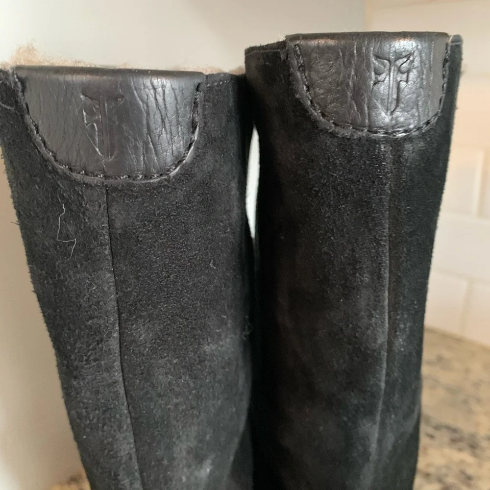 Frye Leather Suede Fully Fur Lined